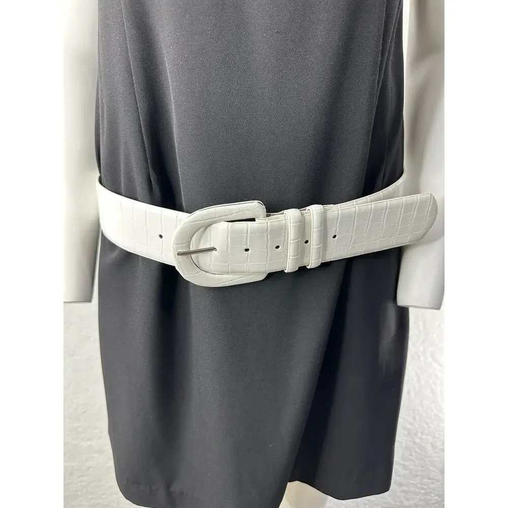 Inc International Concepts Croc-Embossed Stretch Belt With Covered Buckle, L/XL